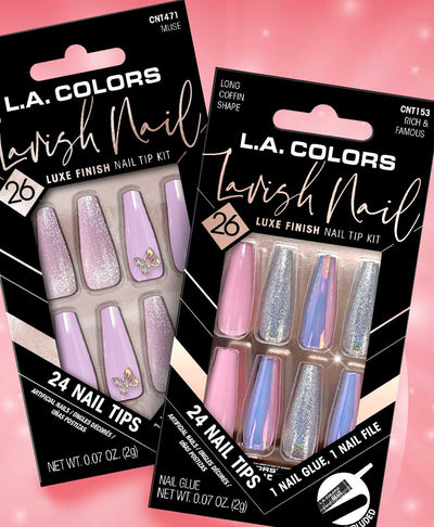 Buy LA Colors Lavish Nails Luxe Finish Nail Tip Kit Wild Rush online