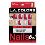 L.A. Colors Glitzy Girl Nails On! Artificial Nail Tip (carded)