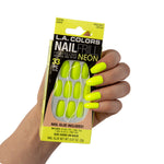 L.A. Colors Glitzy Girl Nail Frill Neon Artificial Nail Tip (carded)