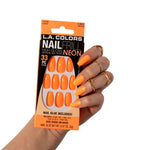 L.A. Colors Glitzy Girl Nail Frill Neon Artificial Nail Tip (carded)